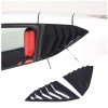 necar2020 Car Rear Quarter Window Louver Trim Glossy Black Cover