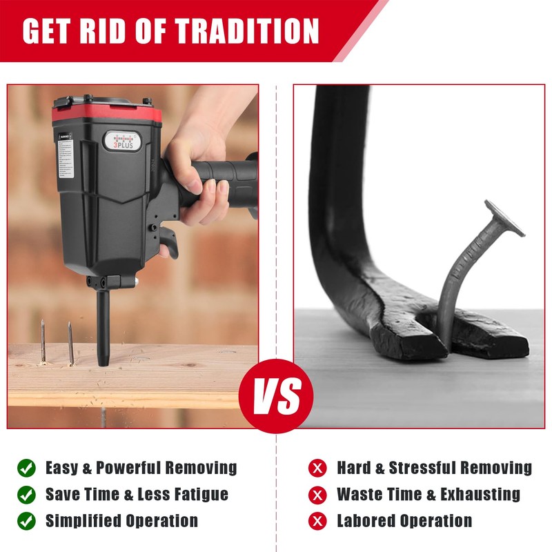 3PLUS HAPT50SP Pneumatic Punch Nailer/Nail Remover/Nail Puller