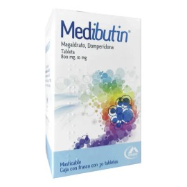 Medibutin Tableta Masticable 800 Mg/10 Mg, 30 Tabletas