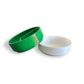 TimmyMade Pistachio and Peanut Bowl with Integrated Shell Storage Compartment – Dual Compartment Snack Bowl for Easy Shell Disposal and Serving & Easy Cleanup (Green and White)