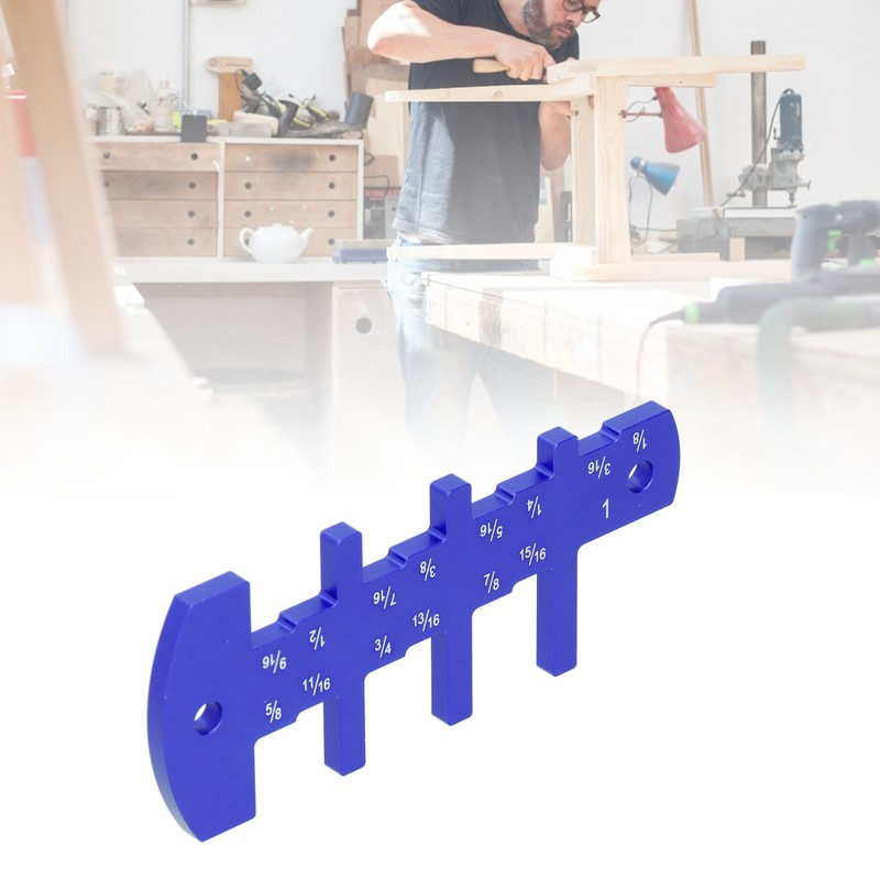 Router Depth Gauge Tool Imperial Height Measurer Template DIY Woodworking