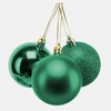 10cm/3Pcs Christmas Baubles Shatterproof Emerald Green, Christmas Tree Decorations Ball