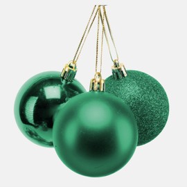 10cm/3Pcs Christmas Baubles Shatterproof Emerald Green, Christmas Tree Decorations Ball Ornaments Balls Xmas Hanging Decorations Holiday Decor - Shiny,Matte,Glitter