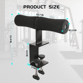 Nordic Curl Squat Rack Attachment: Leg Extension Attachment for Nordic Hamstring Curl, Sit-ups, Bulgarian Split Squat & Ab Workout for Gym Home