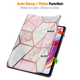 Gylint Case for TECLAST T50 11.0 inch Tablet, Folding Folio Ultra-Thin PU Leather Stand Case Cover for TECLAST T50 11.0 inch Geometry