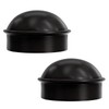 VIVIDA 2-3/8" Chain Link Post Caps, Black Post Cap for