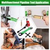 Lanties 5 Pcs Angle Stop Wrench Kit Plumbing Tool, Compression