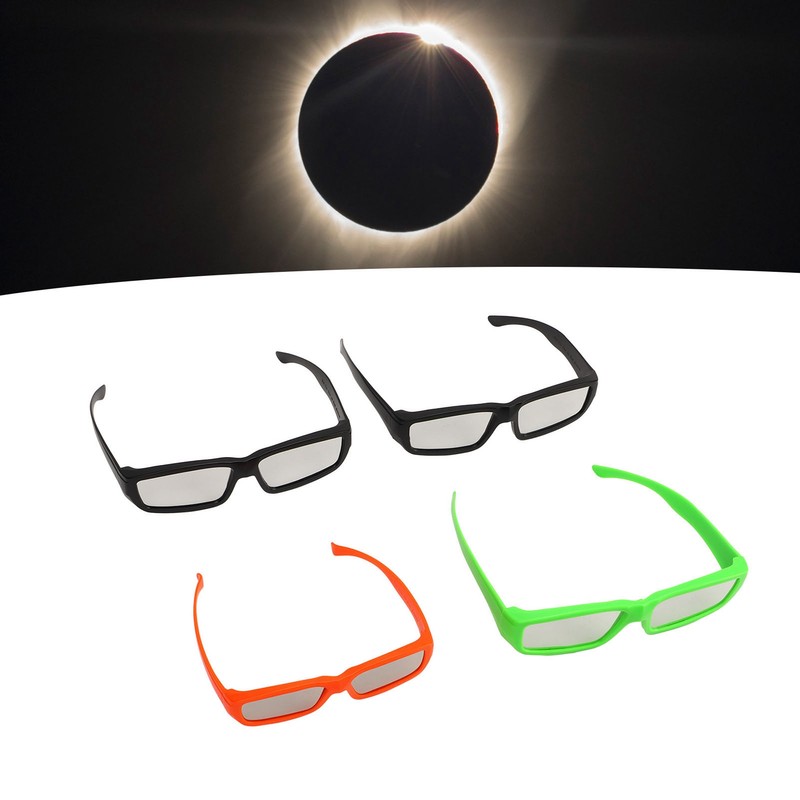 4 Pcs Solar Eclipse Glasses Safe Shades for Direct Sun