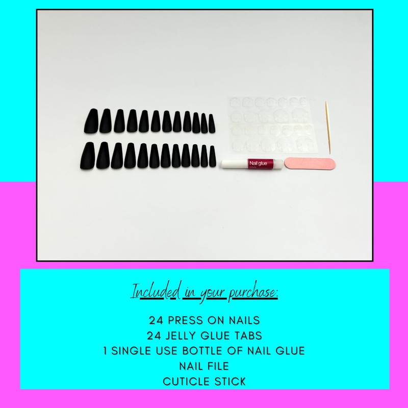 Pressaholic Press On Nails- 24 Press On Nails Style: (I'm