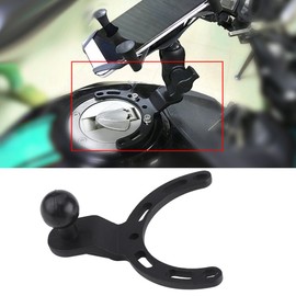 Qiilu Adjustable Motorcycle Tank Mount Bracket,Gas Tank Mount GPS Phone Camera Bracket Hoder for