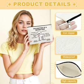 Mxrymvu Bichon Frise Gifts Makeup Bag Bichon Frise Lovers Gifts Animal Dog Lovers Gift for Friends Daughter Sister Dogs Stuff Cosmetic Bags Dog Themed Gift for Birthday Christmas Mothers Day