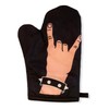 Rock Hand Oven Mitt Metal Rock and Roll Music Graphic