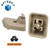 Sun Visor Clip Retainer Holder (Camel Tan) w/Screws for Sunvisor