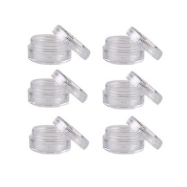 50 Stück Clear Leere Kunststoff Kosmetik-Container Box Fall Flaschen 10 Gram Größe Pot Gläser Eyshadow Container Lot Make-up Kosmetik-Tool