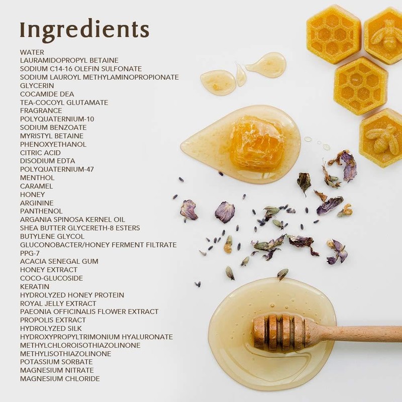 &honey Deep Moist Shampoo and Treatment Set with Hair Tie