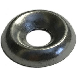 #14 (1/4") Stainless Steel Countersunk Finishing Cup Washers (Pack of 100pcs) - Marine Bolt Supply