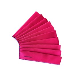 Koverz Kooleez Ice Pop Sleeves, Insulated Neoprene Sleeve for Freezer Pop/Ice Pop, Popsicle Holders for Kids, Washable and Reusable, 10-Pack Red