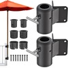 Dolibest Deck Umbrella Mount with Plastic Sleeves - Patio Umbrella