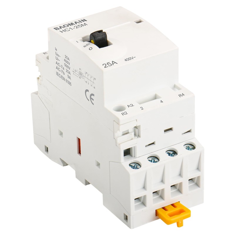 Baomain 220V AC 4-Pole Contactor, 25A 2NO2NC Normally Open +