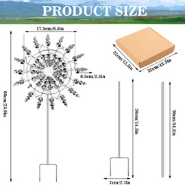 Magic Windmill Windmill Garden Metal Wind Spinner Magic Garden Mill Wind Chime Garden Outdoor Standing for Patio Lawn Garden Courtyard Landscape Decoration