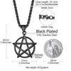 Richsteel Satanic Necklace For Men Witch Pendant Pentagram Necklaces Mens