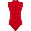 Hamishkane Ladies Polo High Neck Bodysuit Womens Plain Sleeveless Leotard