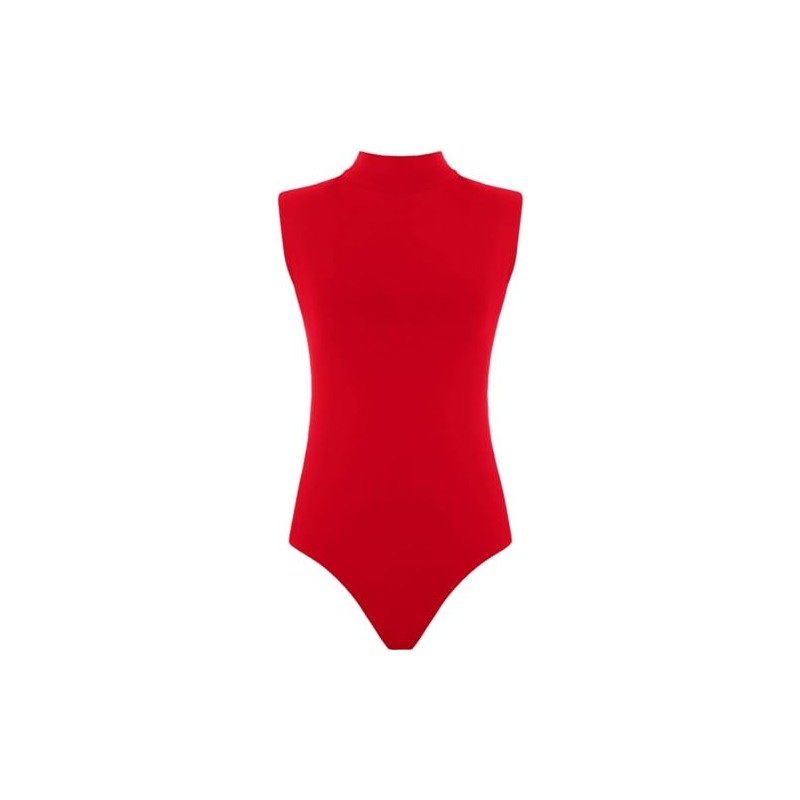 Hamishkane Ladies Polo High Neck Bodysuit Womens Plain Sleeveless Leotard