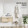 TRUSTMI Matte Black Bathroom Faucet Brass 2 Handle 8 Inch