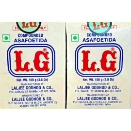 LG Hing (Asafetida) -Compounded Slab - 100g Box X Pack of 2 US Seller
