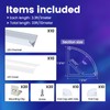Muzata 10Pack 3.3FT/1M Plus-Size Spotless V Shape LED Channel Silver