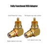 RCA Adapter, EIGHTNOO 90 Degree RCA Right Angle Connector Male