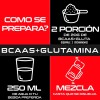 Suplemento Bcaas + Glutamina 1kg Maximo Sabores Moras