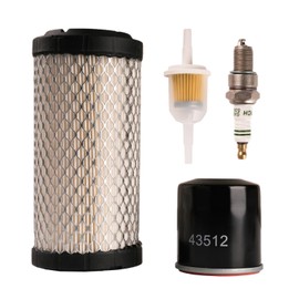 FIXHAWK EZGO Tune Up Kit, EZGO Oil Change Kit for EZGO TXT 2010-up & EZGO RXV 2008-up Gas Golf Cart with Kawasaki Engines. Include Fuel Filter Air Filter Oil Filter Spark Plug, Replace OEM# 611879