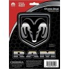 Chroma Dodge Ram Logo Badge Shield Classic Emblem Decal 2 pcs set Chrome Black