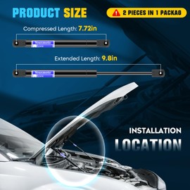 Soportes de elevación de capó frontal, resortes de gas 4026 SG404015, apto para Ford Explorer 1996-2001, apto para Mercury Mountaineer 1997-2001 F67Z16C826AA, juego de 2