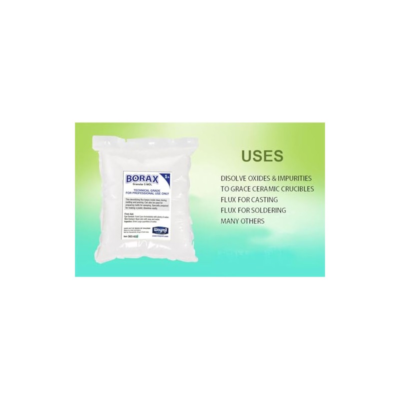 Borax Melting Flux for Jewelry Casting Melting Gold Glaze Dish