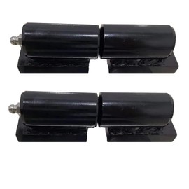 HLMOptimo Heavy Duty Weld-on Barrel Hinges - 5 Inch, 450 Lbs Load Capacity, 2 Packs for Swing Gate, Trailer Ramp, Fence Gate