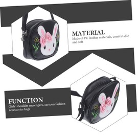 ifundom Girls Messenger Bag Kids Wallets Purses for Little Girls Easter Bunny Purse Birthday for Girls Bunny Bag for Girls Toddler Purse 4 Year Old Girl Play Pu Leather Miss Bow Tie