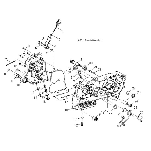 Polaris RZR O-Ring Gear, Position Sensor, Genuine OEM Part 0452129,