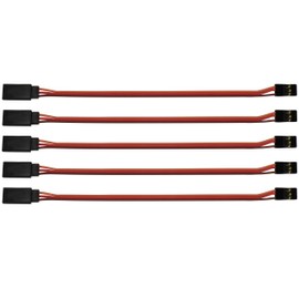 Apex RC Products 6" / 150mm JR Style Servo Extension - 5 Pack 1006