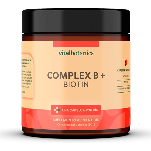 Complejo B con Vitaminas B1 B2 B3 B5 B6 B12