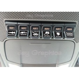 Unbranded/Generic Funny Upfitter AUX Switch Decals Stickers | Fits: Ford F150 F250 F350 F-150