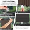 No Drilling Retractable Roller Window Shades W/3 Suction Cups, Black