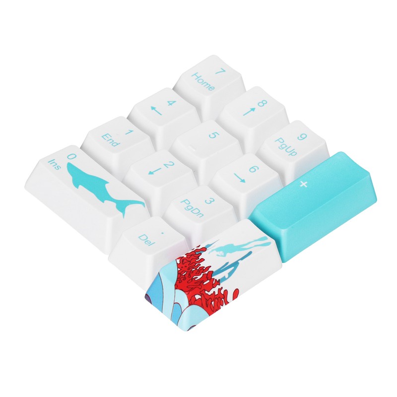 110 Keycap Puller Universal Ergonomic Oil Resistance Keyboard Keycaps for