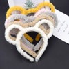 caralin Women Winter Thick Plush Headband Round Bear Ears Makeup