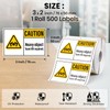 YIKIADA 500 PCS Caution Heavy Object Stickers Team Lift Required