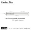 sourcing map 12 Pcs Floating Shelf Brackets, Metal Hidden Shelf