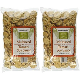 Trader Joe's Multiseed with Soy Sauce Rice Crackers Pack of 2