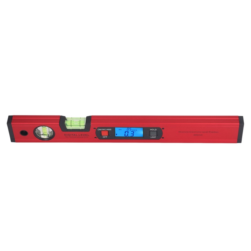 400mm Digital Level Ruler Electronic LCD Display Aluminium Alloy Magnetic