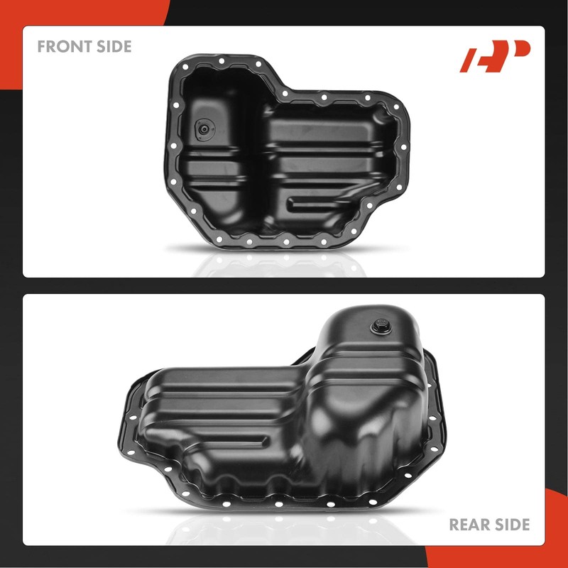 A-Premium Engine Oil Pan Sump with Drain Plug Compatible with